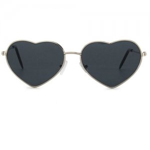 Солнцезащитные очки , серебряный LeKiKO. Цвет: серебристый