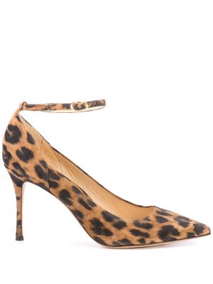 Туфли-лодочки Muse с леопардовым принтом Marion Parke. Цвет: коричневый