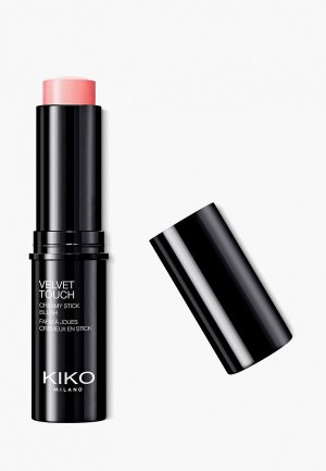 Румяна Kiko Milano Velvet Touch Creamy stick blush, кремовая текстура и сияющее покрытие. Цвет: розовый
