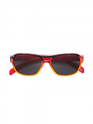 Широкие солнцезащитные очки Stella McCartney Kids. Цвет: красный