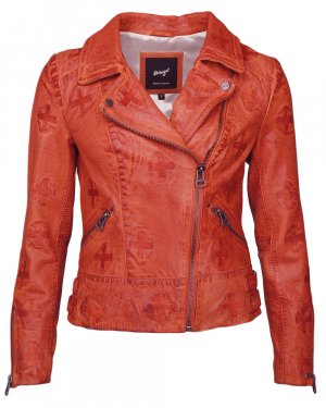 Межсезонная куртка Movas, оранжево-красный Maze