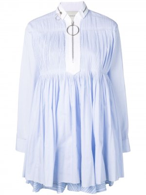 Короткое платье с расклешенной юбкой Cédric Charlier. Цвет: синий