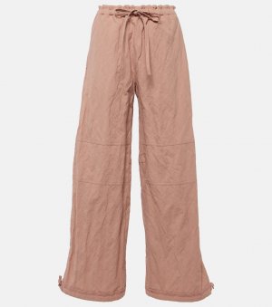 Paginol широкие брюки из смесового хлопка , розовый Acne Studios
