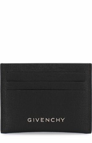 Кожаный футляр для кредитных карт Givenchy. Цвет: черный