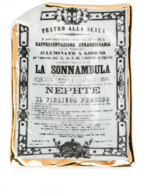 Поднос для мелочей La Sonnambula Fornasetti. Цвет: черный