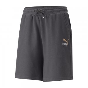 Подростковые шорты GRL Shorts Relaxed Fit PUMA. Цвет: графитовый