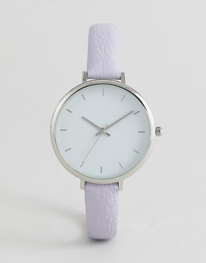 Часы с сиреневым ремешком -Фиолетовый ASOS DESIGN