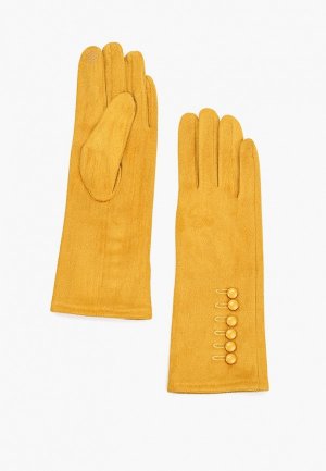 Перчатки Mon mua. Цвет: желтый