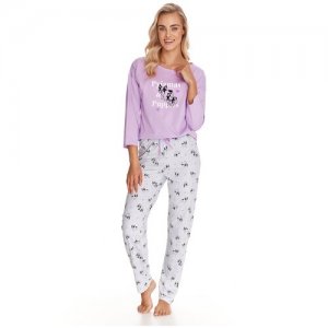 Пижама , размер S, фиолетовый Taro. Цвет: фиолетовый