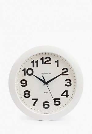 Часы настенные Troykatime d 29 см. Цвет: белый