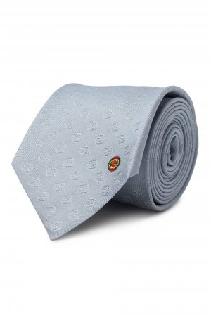 Шелковый галстук Gucci. Цвет: голубой