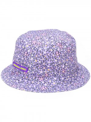 Шляпа с цветочным принтом Natasha Zinko. Цвет: фиолетовый