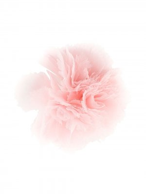 Брошь с цветочной аппликацией из тюля Alexandre Vauthier. Цвет: розовый