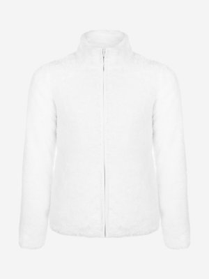 Джемпер флисовый для девочек , Белый, размер 104 Outventure. Цвет: белый