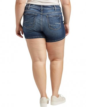 Шорты Plus Size Elyse Mid-Rise Shorts W53005EAE464, индиго Silver Jeans Co.