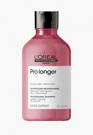 Шампунь LOreal Professionnel L'Oreal Serie Expert Pro Longer для восстановления волос по длине, 300 мл. Цвет: прозрачный