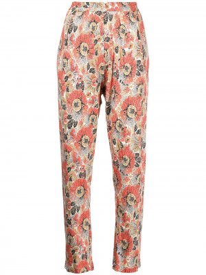 Узкие брюки с цветочным принтом Rosetta Getty. Цвет: разноцветный