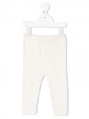 Трикотажные легинсы Baby Dior. Цвет: белый