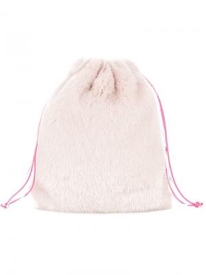Мини-сумка на шнурке Simonetta Ravizza. Цвет: розовый