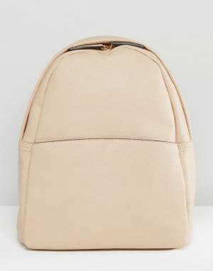 Серо-коричневый рюкзак Minimal Glamorous. Цвет: бежевый