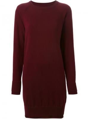 Короткое платье-свитер Maison Margiela. Цвет: красный