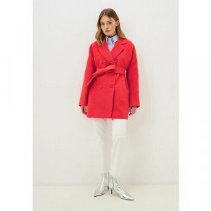 Пальто , размер 50, красный Louren Wilton. Цвет: красный