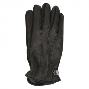Кожаные перчатки Moreschi. Цвет: чёрный
