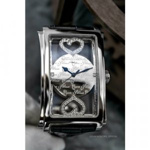 Наручные часы  Habana Prominente Love diamond A1011/2 NUM, черный, серебряный Cuervo y Sobrinos. Цвет: черный/серебристый