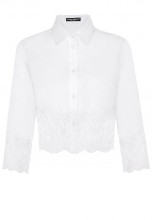 Блуза DOLCE&GABBANA. Цвет: белый