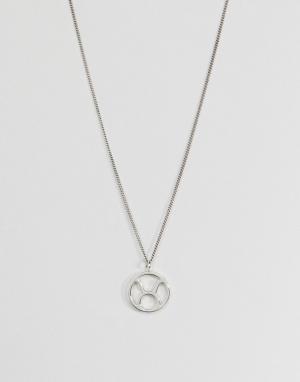 Серебряное ожерелье со знаком зодиака Дева Fashionology. Цвет: серебряный
