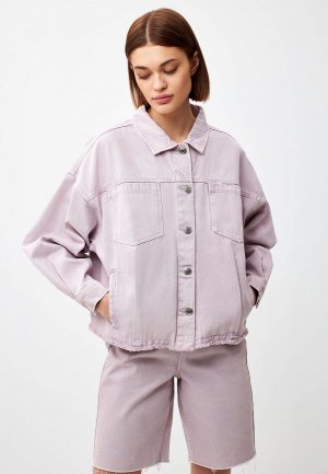 Куртка джинсовая Sela. Цвет: фиолетовый