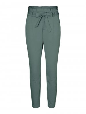 Зауженные брюки со складками спереди LUCCA, зеленый Vero Moda