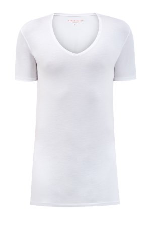 Хлопковая футболка из гладкого джерси с короткими рукавами DEREK ROSE. Цвет: белый