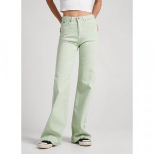 Брюки клеш , размер 28/32, зеленый Pepe Jeans. Цвет: зеленый/салатовый