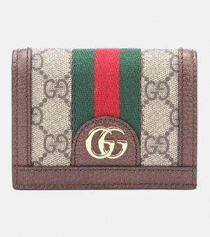 Кожаный кошелек Ophidia GG , коричневый Gucci