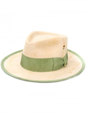 Фетровая шляпа-федора Nick Fouquet. Цвет: бежевый