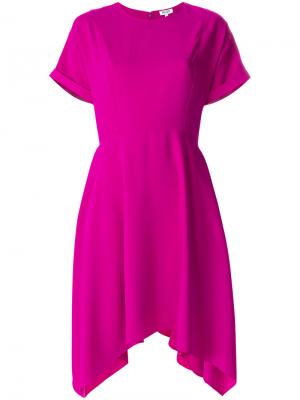 Платье с короткими рукавами Kenzo. Цвет: розовый и фиолетовый