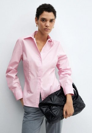 Рубашка Mango SOFIA. Цвет: розовый
