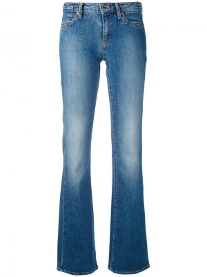 Широкие джинсы Armani Jeans. Цвет: синий