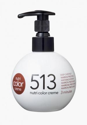 Маска для волос Revlon Professional NUTRI COLOR тонирования 513 холодный коричневый 270 мл. Цвет: прозрачный