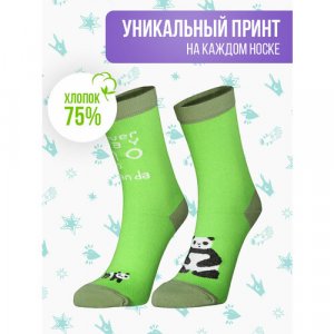 Носки , размер 40-44, зеленый Big Bang Socks. Цвет: салатовый/зеленый