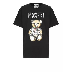 Футболка drawn teddy bear t-shirt , черный Moschino