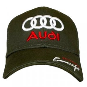 Бейсболка бини Ауди кепка, размер 55-58, коричневый, хаки Audi. Цвет: коричневый/хаки