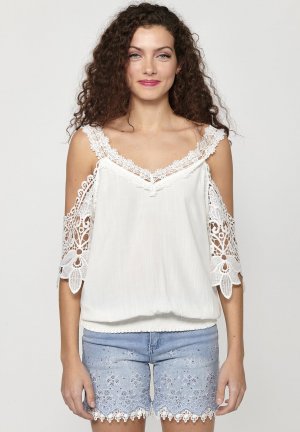 Блузка HIGH SUMMER , цвет blanco white Koroshi