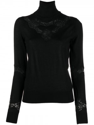 Джемпер с кружевными вставками Dolce & Gabbana. Цвет: черный