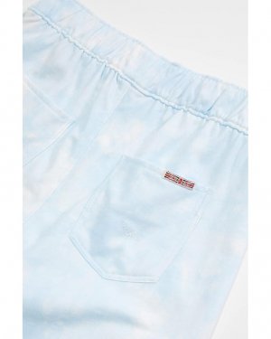 Шорты Pull-On Tie-Dye Shorts, светло-синий Hudson