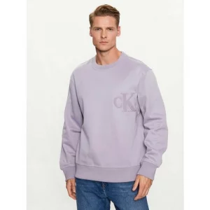 Свитшот, размер S [INT], фиолетовый Calvin Klein Jeans. Цвет: фиолетовый