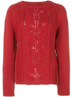 Трикотажный свитер Omeopata Brock Collection. Цвет: красный