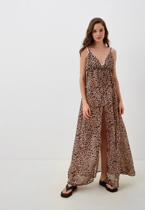 Платье пляжное Infinity Lingerie Exclusive online. Цвет: коричневый