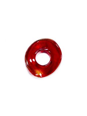 Кольцо из муранского стекла, красно-золотой FO456 Bottega Murano. Цвет: красный, золотистый